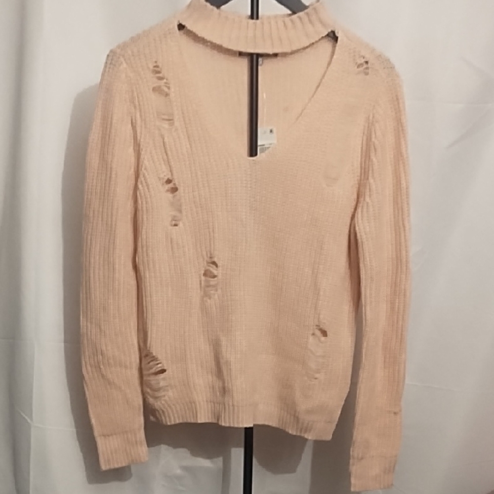 Almost Famous Soft Pink Knit Sweater